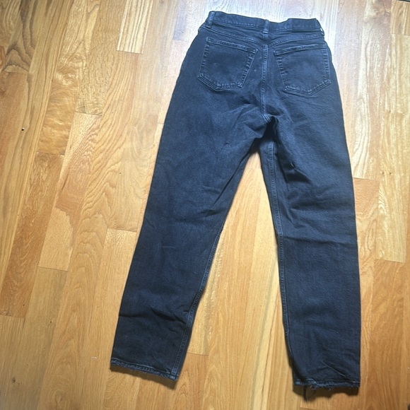 Abercrombie & Fitch Curve Love The Dad High Rise Jean w/ Criss-Cross Waistband - Picture 8 of 10
